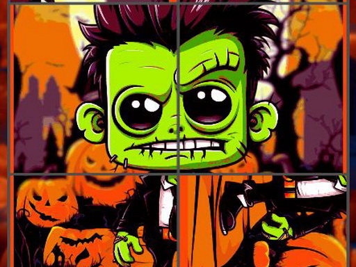 Franky &amp; Vampire Halloween Puzzle_img
